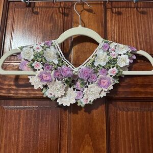 Floral Embroidered Collar
